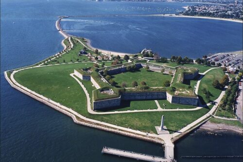 Not far from the Lenox Historic Hotel in Downtown Boston is Castle Island, great for day trips