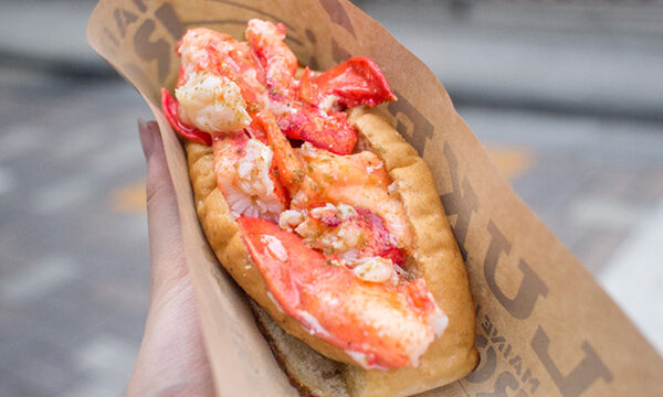 Experience A Boston Lobster Roll from one of the many nearby food options in Downtown Boston