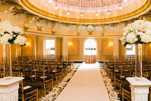 Venue for the wedding ceremony at The Lenox Hotel in Downtown Boston