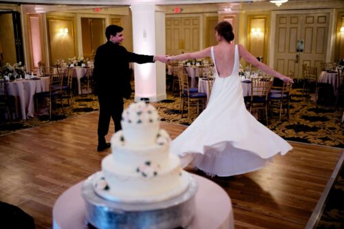 Bride and Groom share a dance